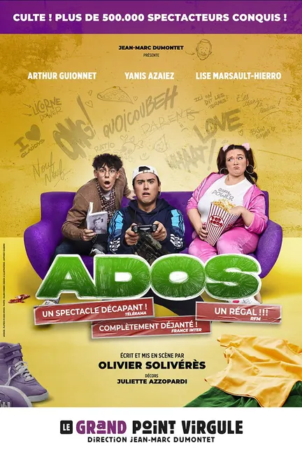 Affiche du spectacle Ados au Grand Point Virgule